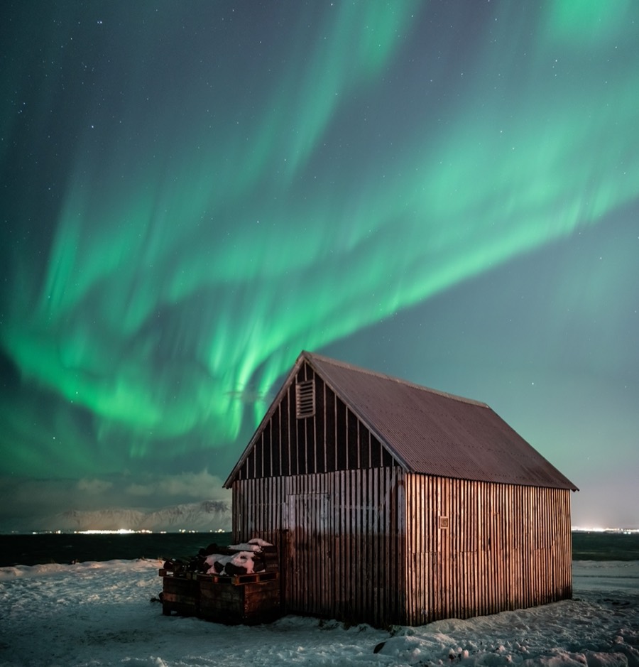 Northern lights over Iceland